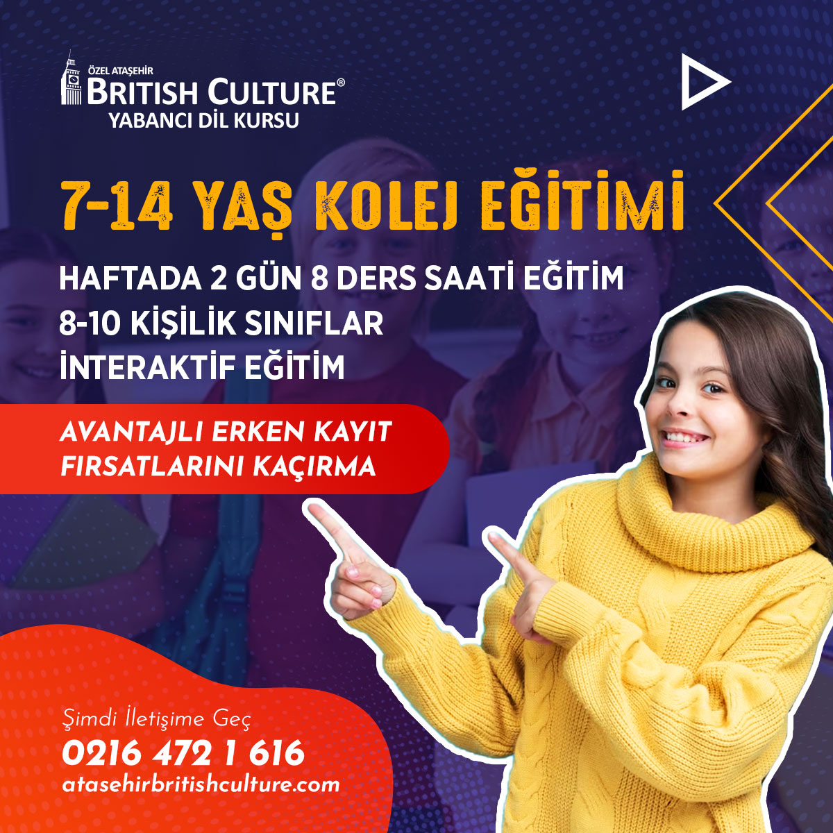 7-14 Yaş Kolej Eğitimi